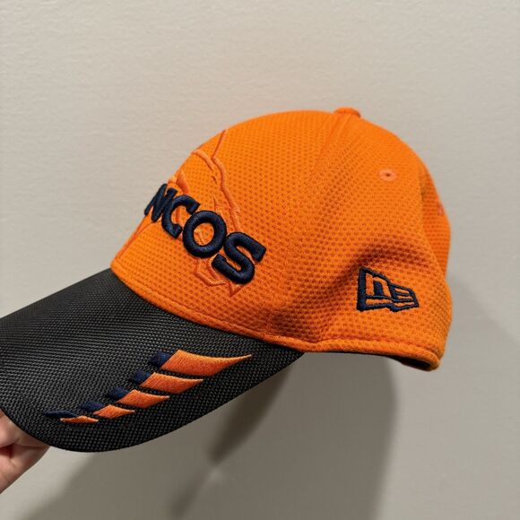 NWT New Era 9Forty Hat Denver Broncos NFL Embroidered Orange Adjustable Football - Picture 2 of 10